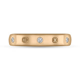 18ct Rose Gold 0.15ct Diamond Queen's Jubilee Hallmark 4mm Ring