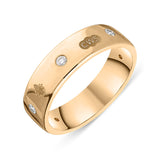 18ct Rose Gold Diamond Jubilee Hallmark Collection 6mm Ring, R1193_6_JFH